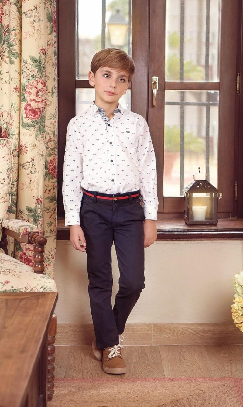 Pantalon bleumarin lung bebe Miranda Textil