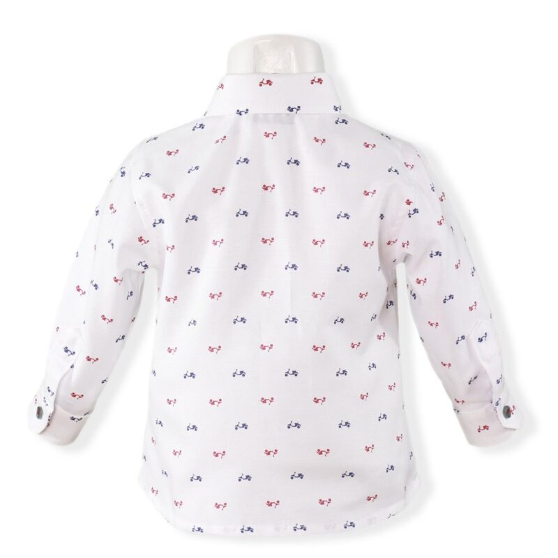 Camasa bebe baiat alb Miranda Textil - imagine 2