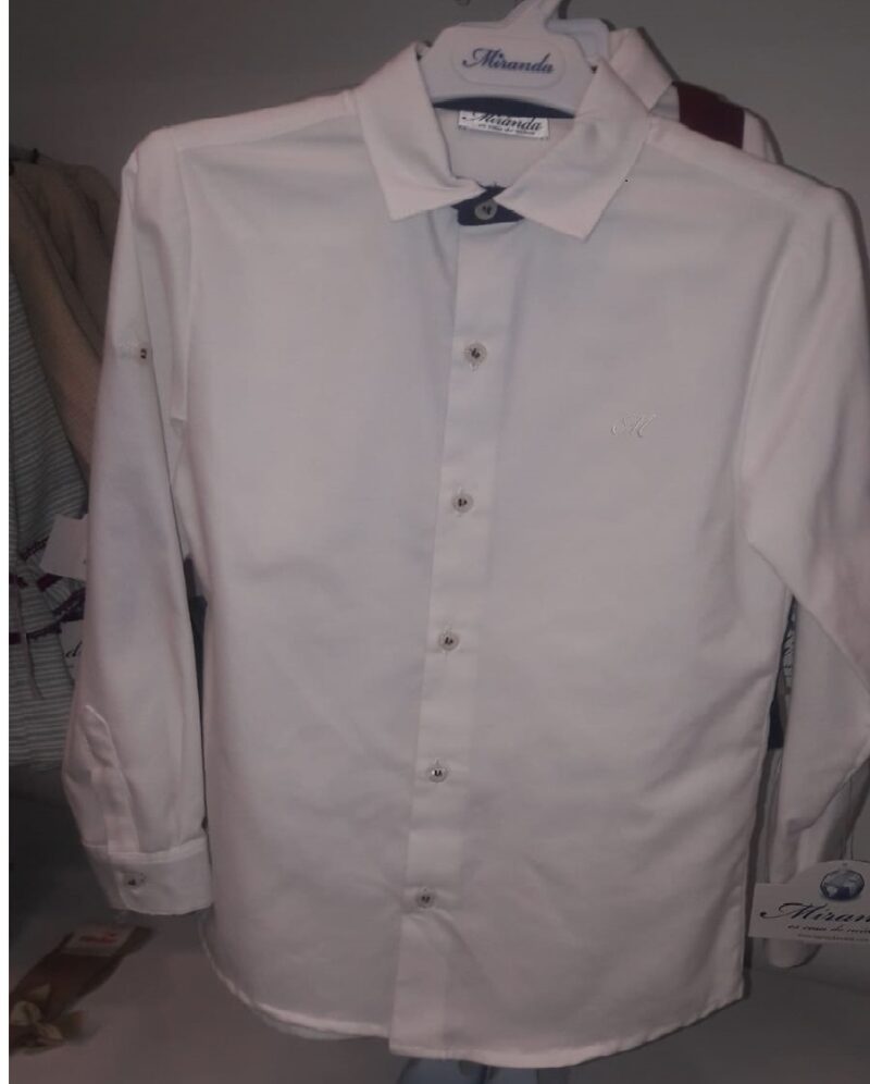 Camasa alba baiat Miranda Textil