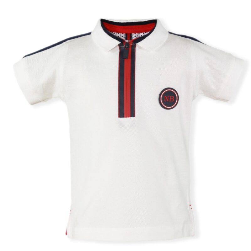 Tricou polo alb bebe Miranda