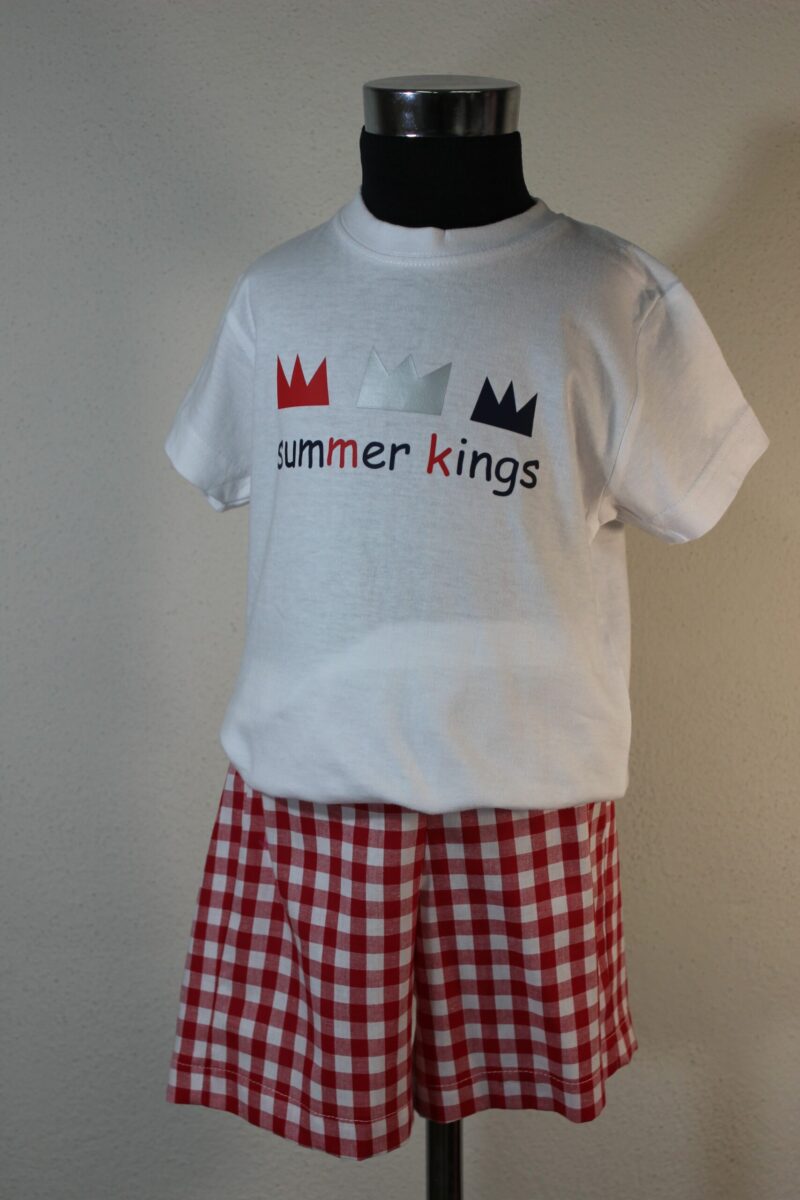 Set tricou-short carouri Basmarti