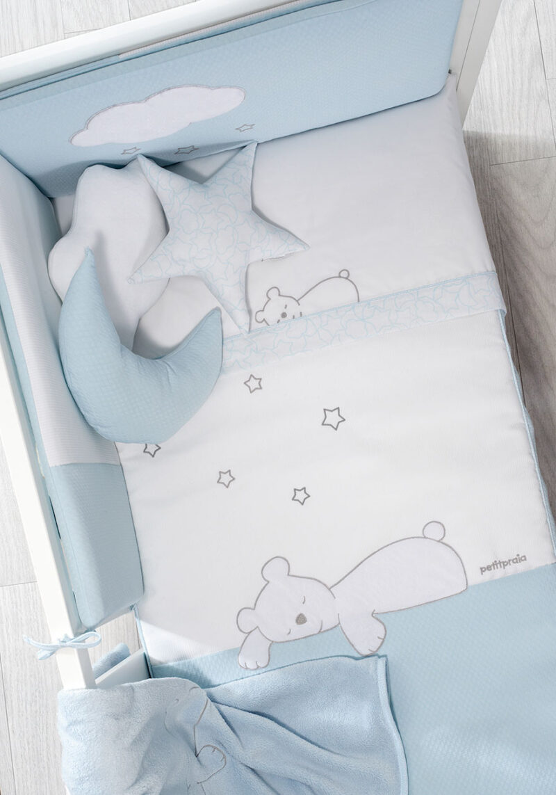 Cuvertură + Protector Dream Crib Blue