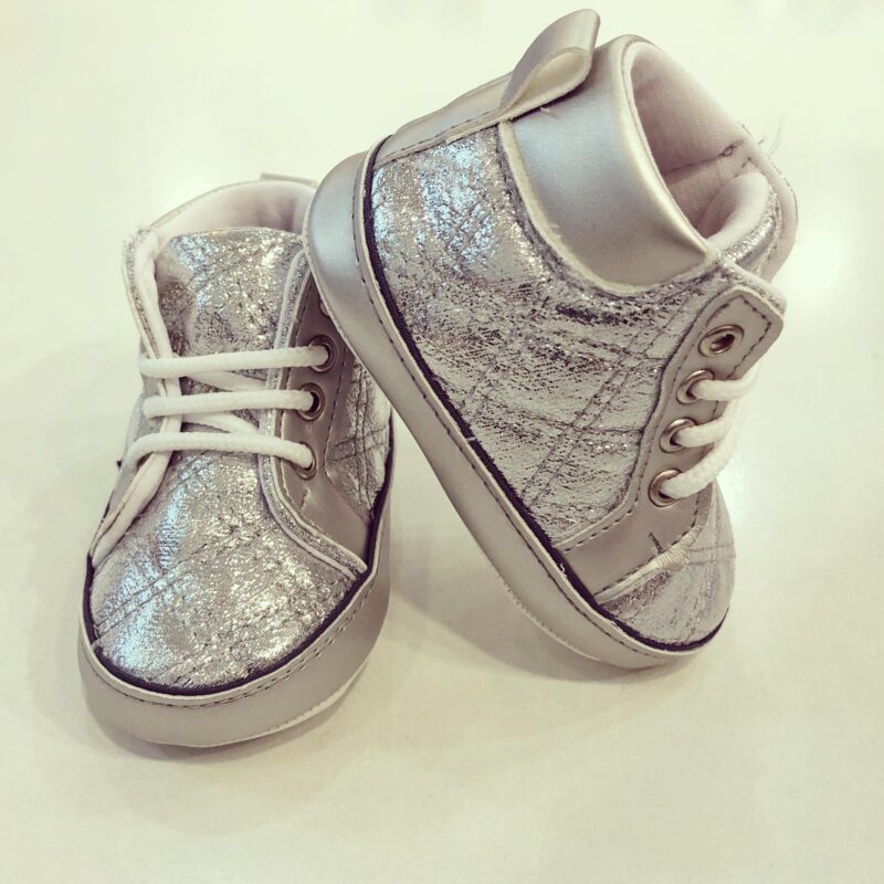 Sneakers arginti lucioși - imagine 4