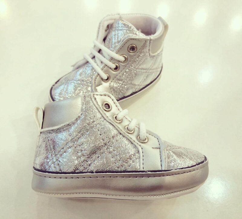 Sneakers arginti lucioși - imagine 3