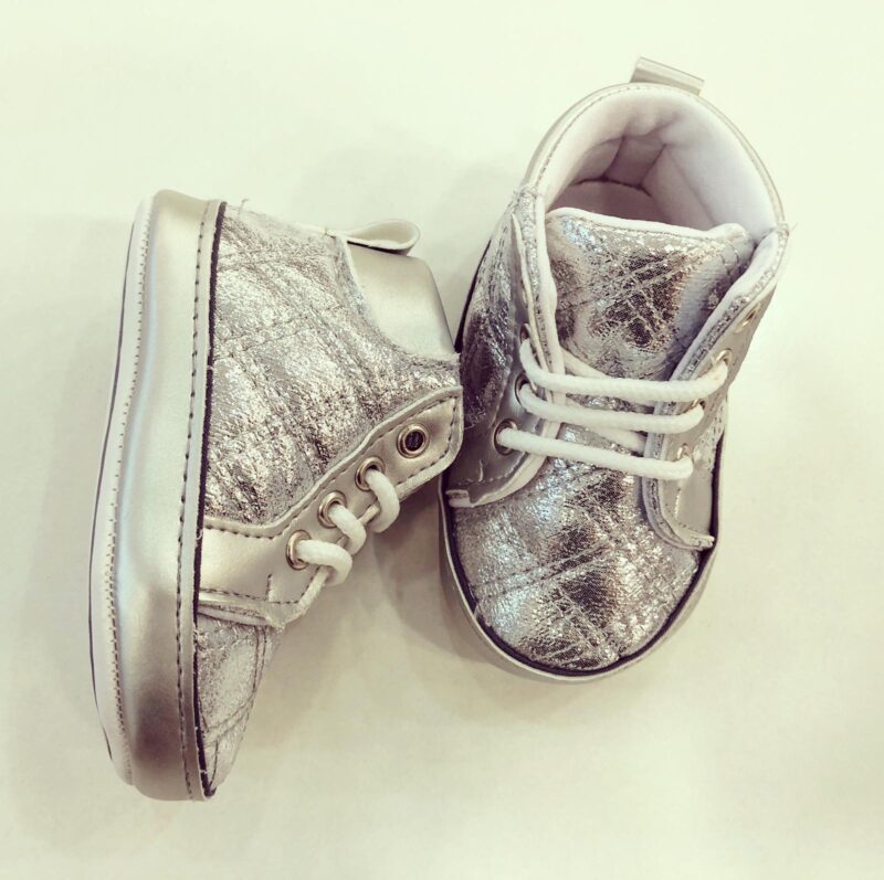 Sneakers arginti lucioși - imagine 2