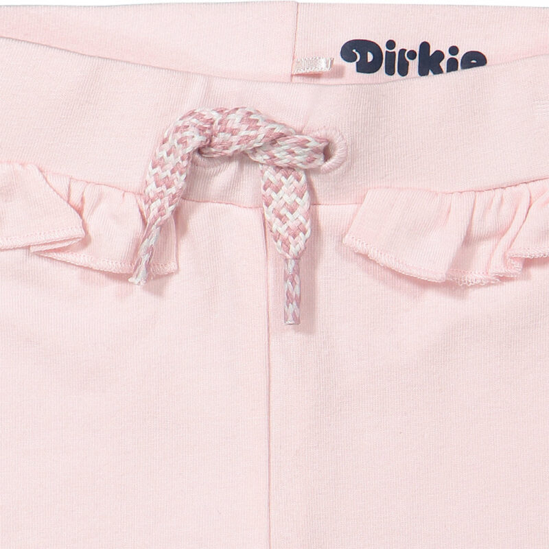 Pantaloni roz deschis din bumbac organic pentru fetițe - imagine 2