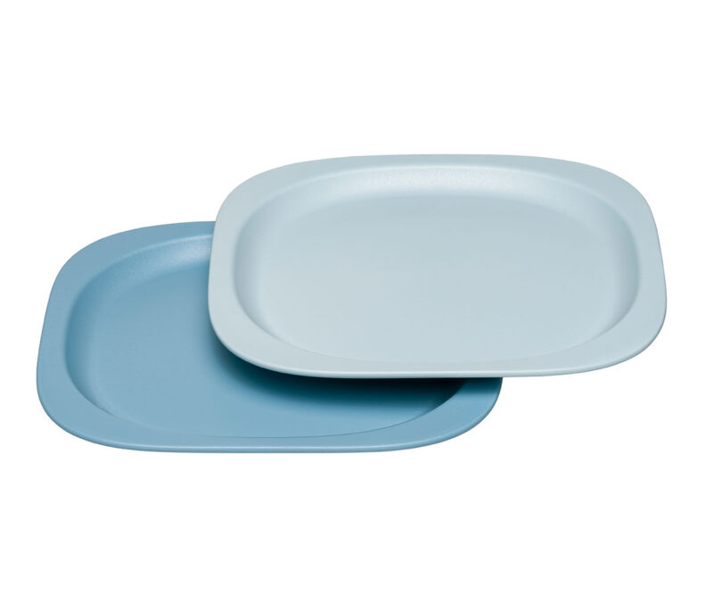 Set 2 farfurii albastre Nip Green