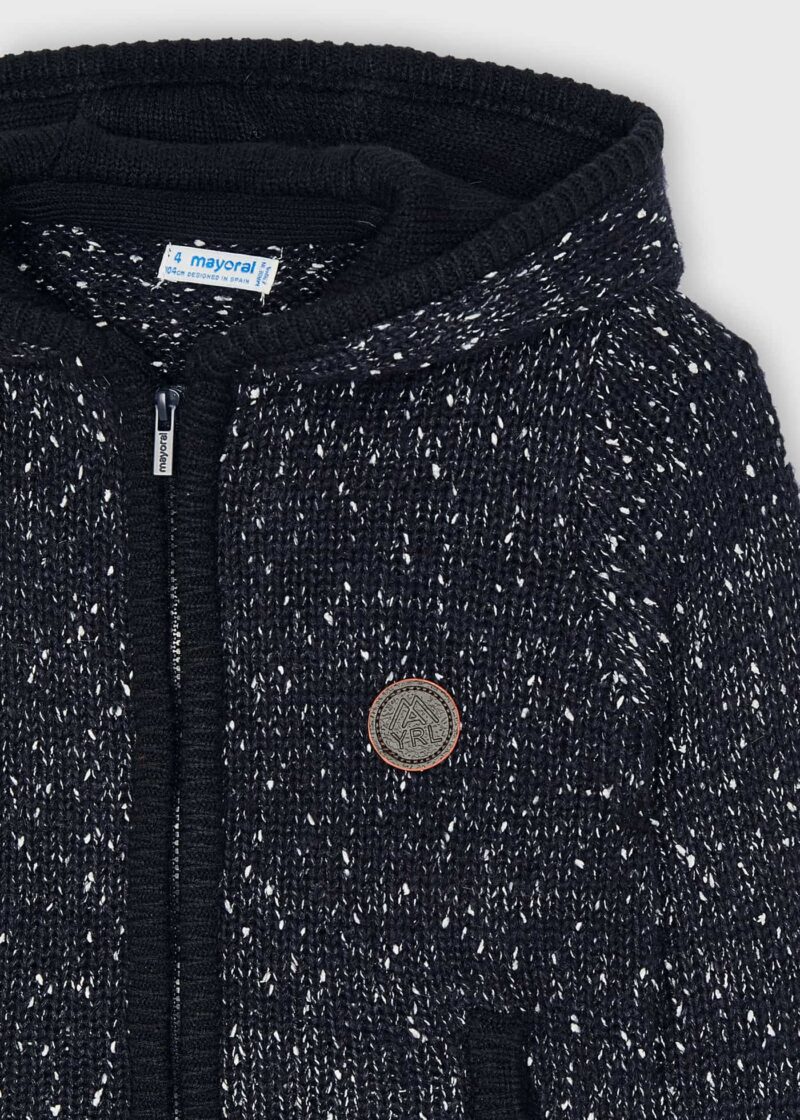 Hanorac bleumarin închis tricot neps Mayoral - imagine 3
