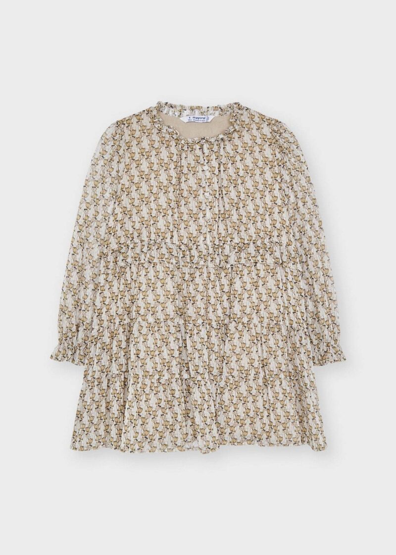 Rochie almendra imprimeu vulpe Mayoral - imagine 2