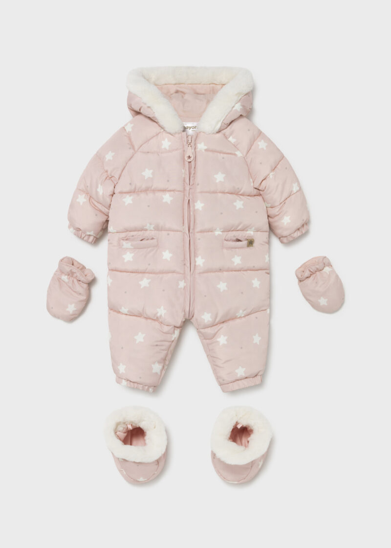 Combinezon dusty pink steluțe Mayoral - imagine 2