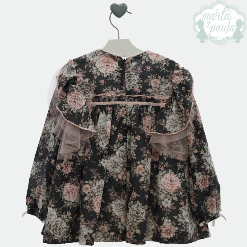 Rochie fetițe rosa negro PATTI - imagine 2