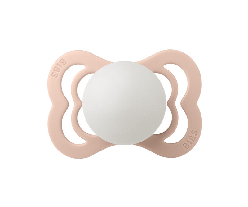 Set 2 suzete BIBS SUPREME blush-vanilla de noapte - imagine 2