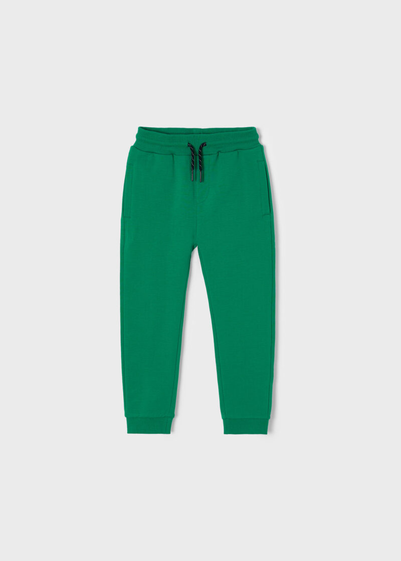 Pantaloni lungi verzi de pluș basic băiat Mayoral - imagine 2