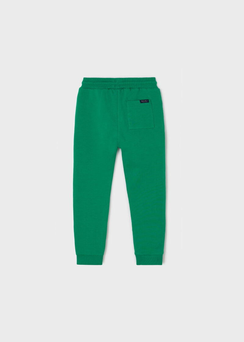 Pantaloni lungi verzi de pluș basic băiat Mayoral - imagine 3