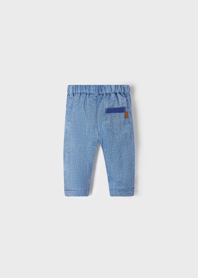 Pantaloni lungi Paris mez din in nou-născut băiat Mayoral - imagine 2