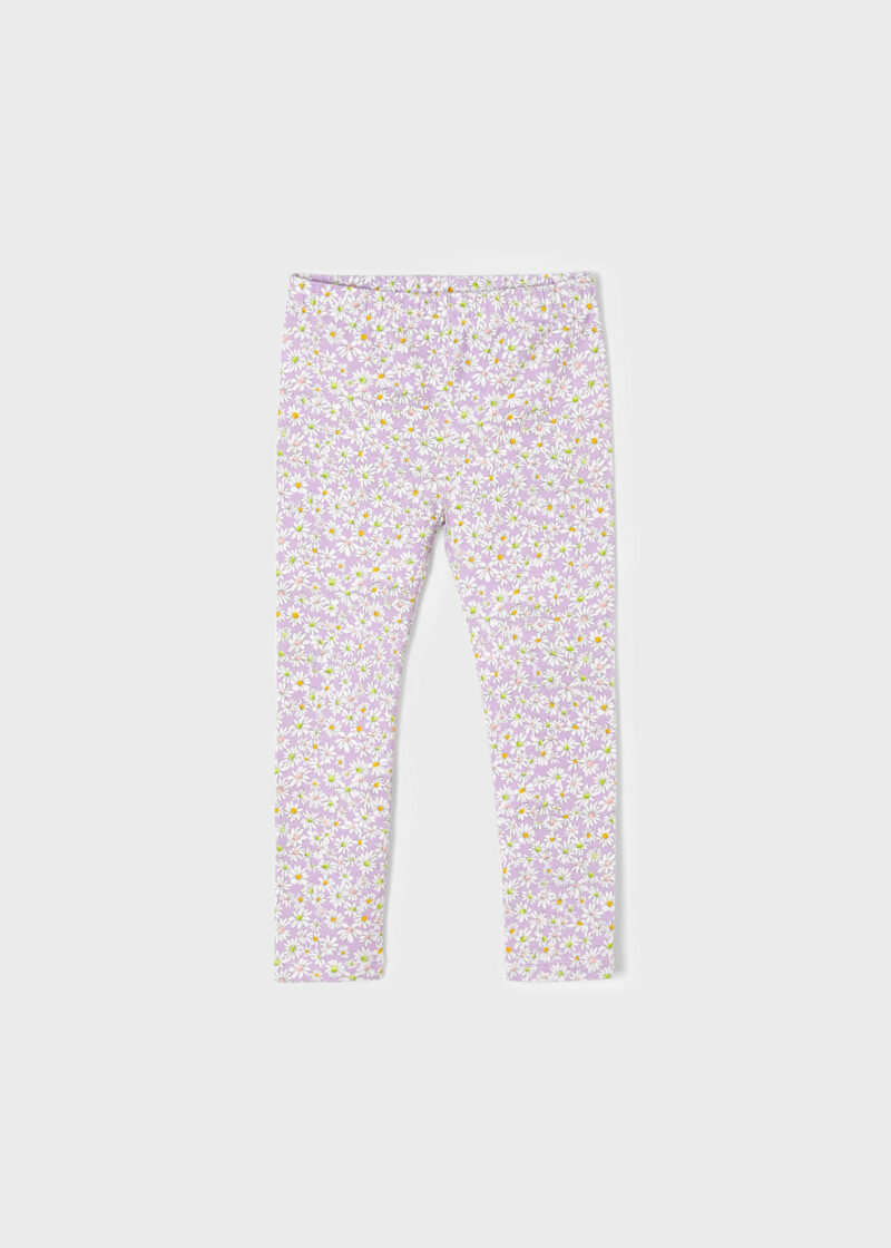 Leggings lila imprimați ECOFRIENDS fetiță Mayoral - imagine 2