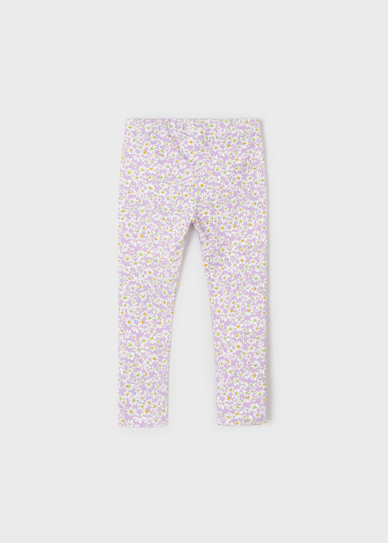 Leggings lila imprimați ECOFRIENDS fetiță Mayoral - imagine 3