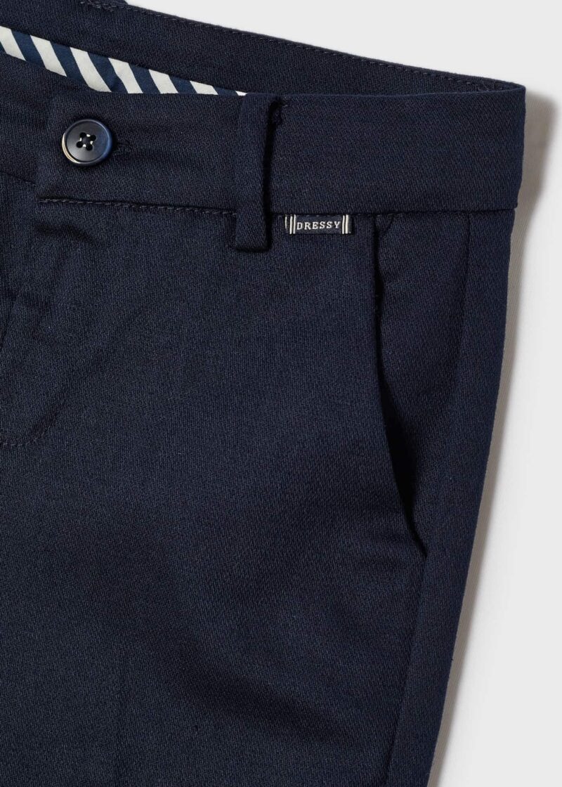 Pantaloni marino lungi chino din in băiat Mayoral - imagine 4