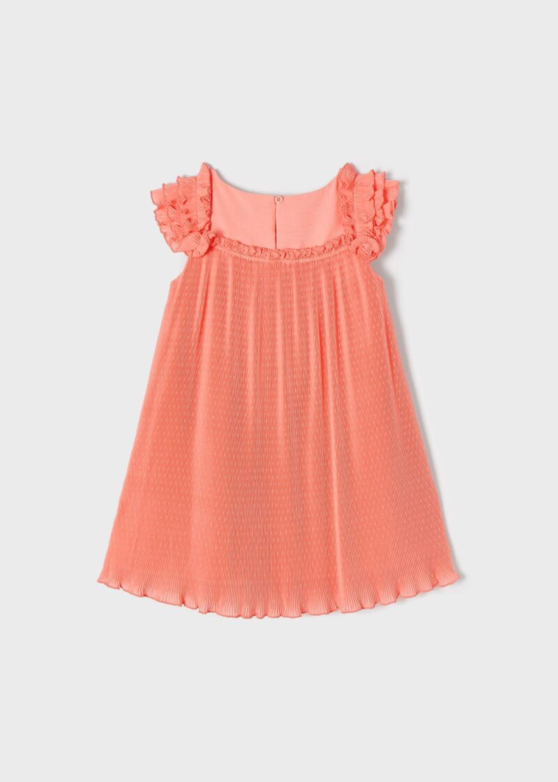 Rochie flamingo plisată fetiță Mayoral - imagine 3
