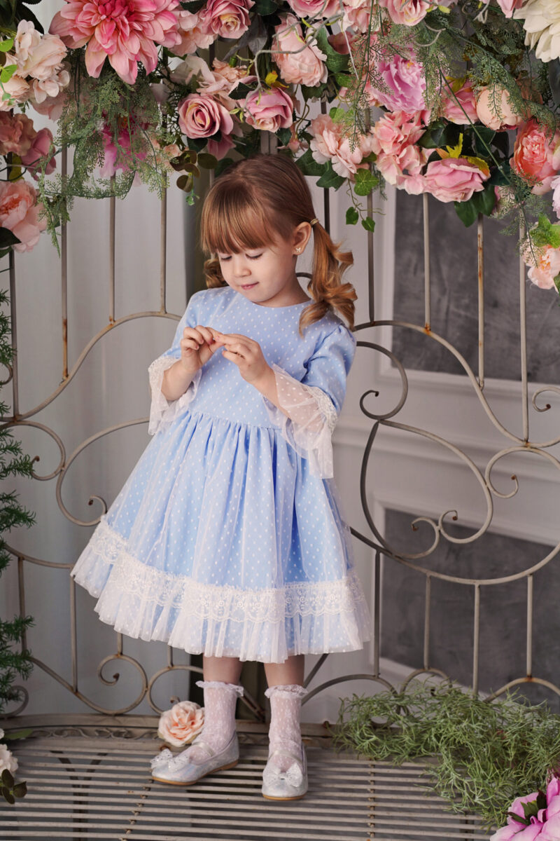 Rochie Ava azul bebe Little Rose