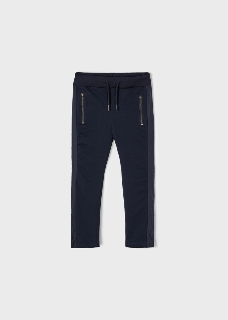 Pantaloni lungi marino pluș eleganți băiat Mayoral - imagine 2