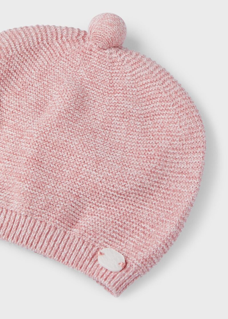 Căciulă blossom ECOFRIENDS tricot nou-născut fetițe Mayoral - imagine 2