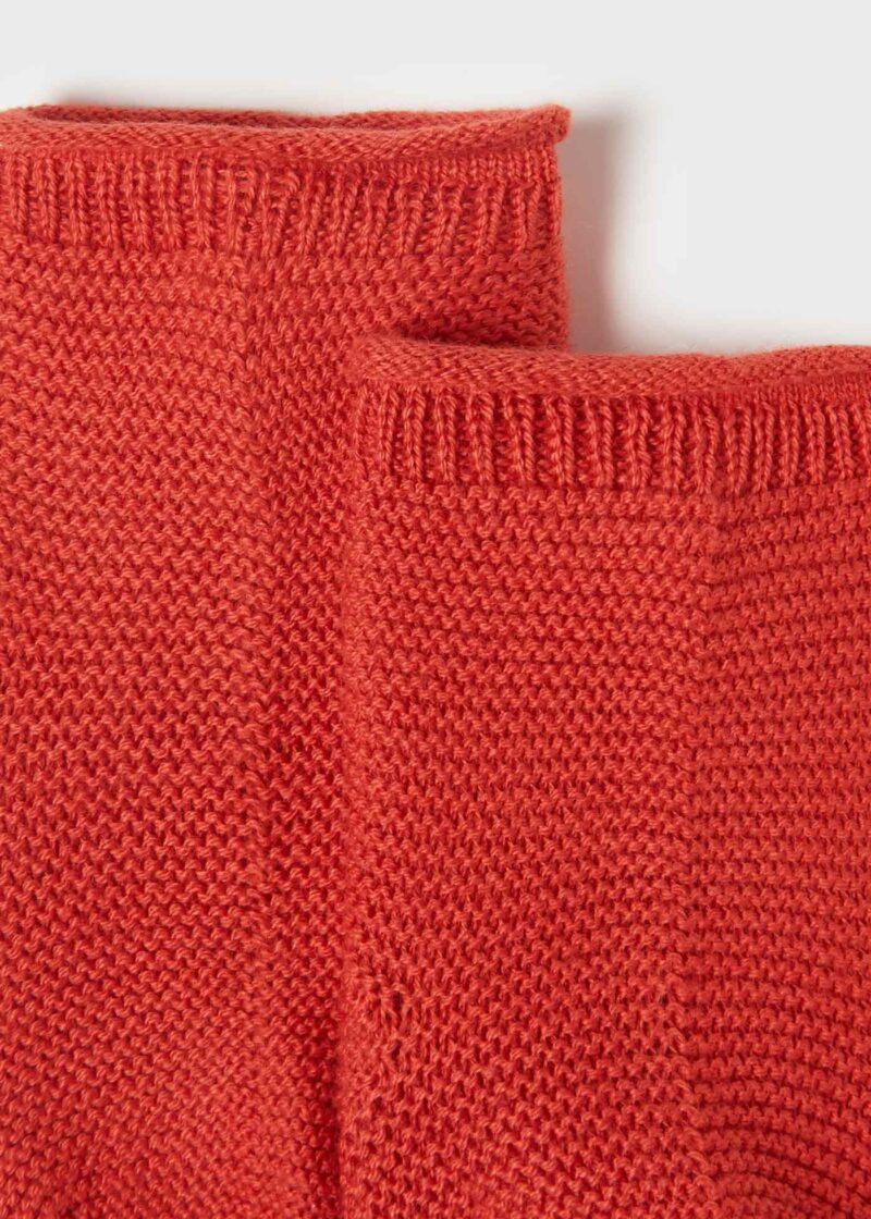 Cardigan lung și șosete papaya din tricot ECOFRIENDS new born Mayoral - imagine 4