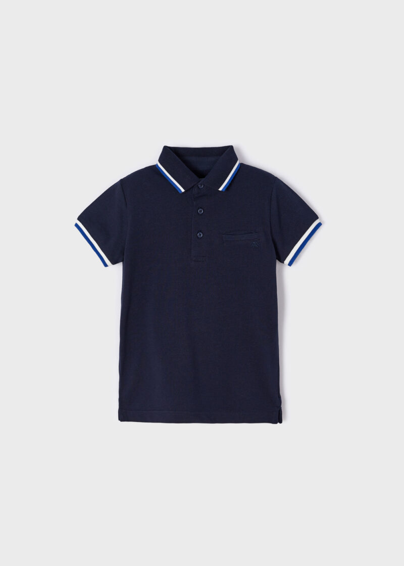 Polo bleumarin mânecă scurtă ECOFRIENDS băiat Mayoral - imagine 2