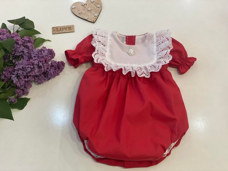 Salopeta Red Love Little Rose