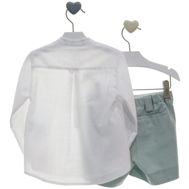 Compleu cămașă și pantaloni trei sferturi 100% bumbac Principito - imagine 2