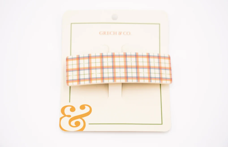Clips păr carouri Grech&Co