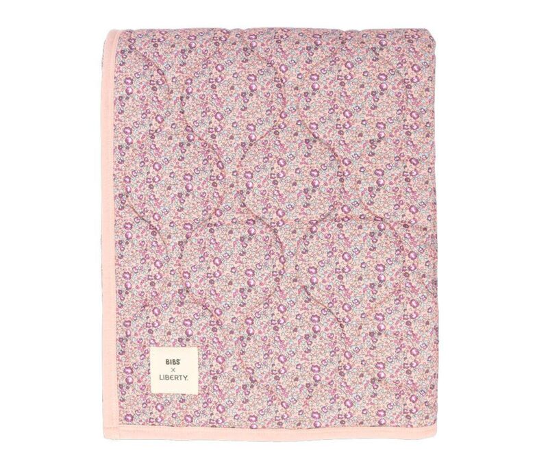 Paturica matlasata din bumbac organic,Bibs Liberty Blush