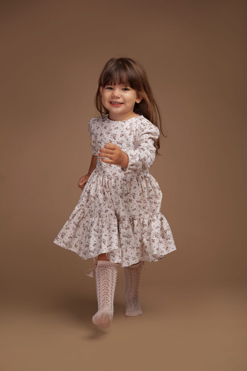 Rochie Cotton Flower din bumbac ,Little Rose - imagine 2