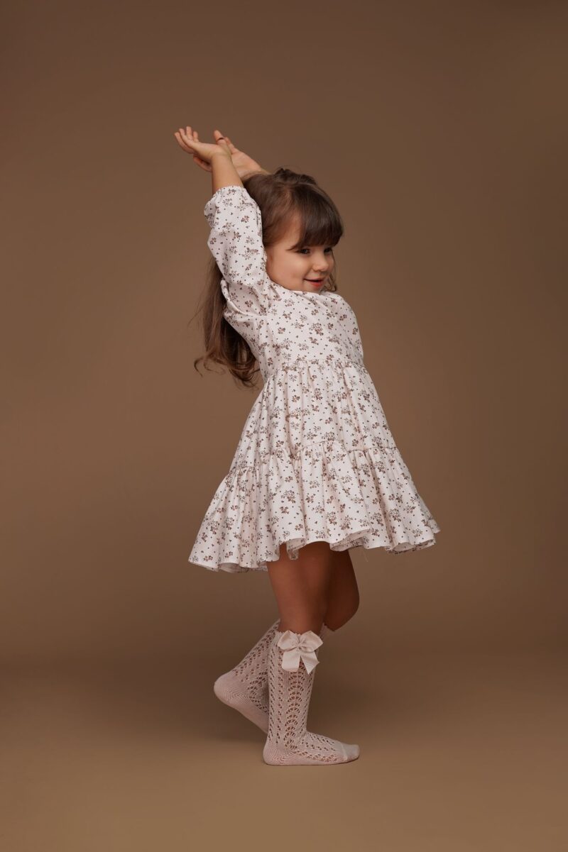 Rochie Cotton Flower din bumbac ,Little Rose - imagine 3