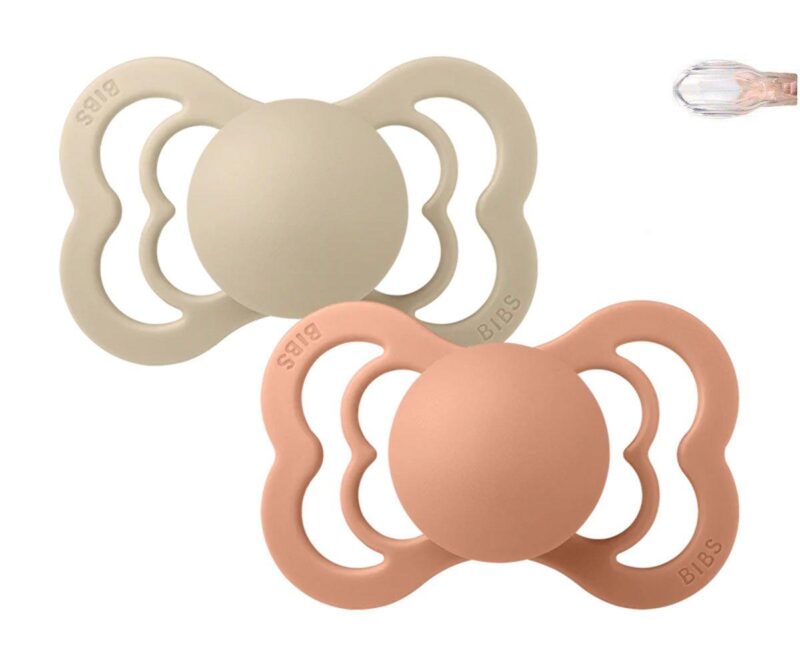 Set 2 suzete Bibs Supreme vanilla-peach