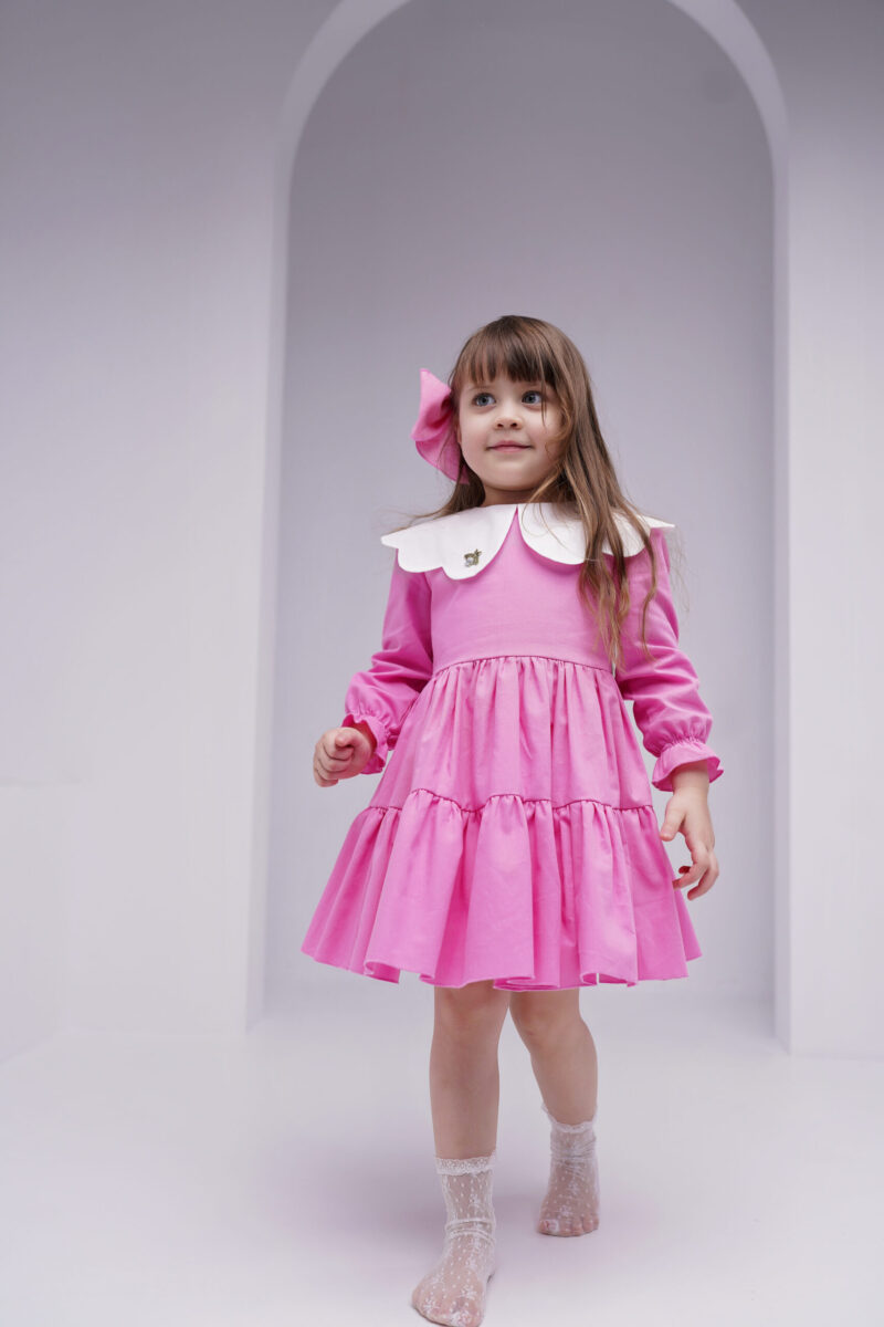 Rochie Pink Love Cotton, Little Rose