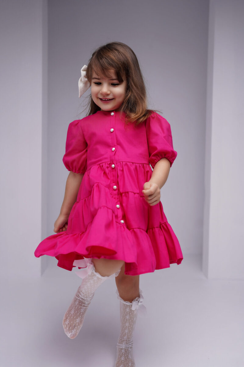 Rochie Nancy Fucsia, Little Rose