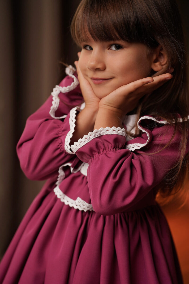 Rochiță Lia magenta, Little Rose - imagine 2