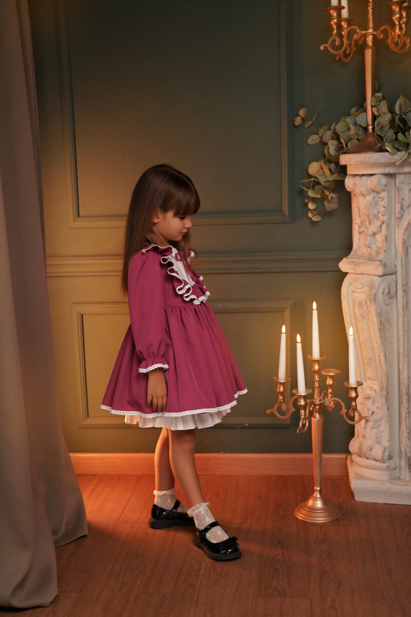 Rochiță Lia magenta, Little Rose - imagine 3