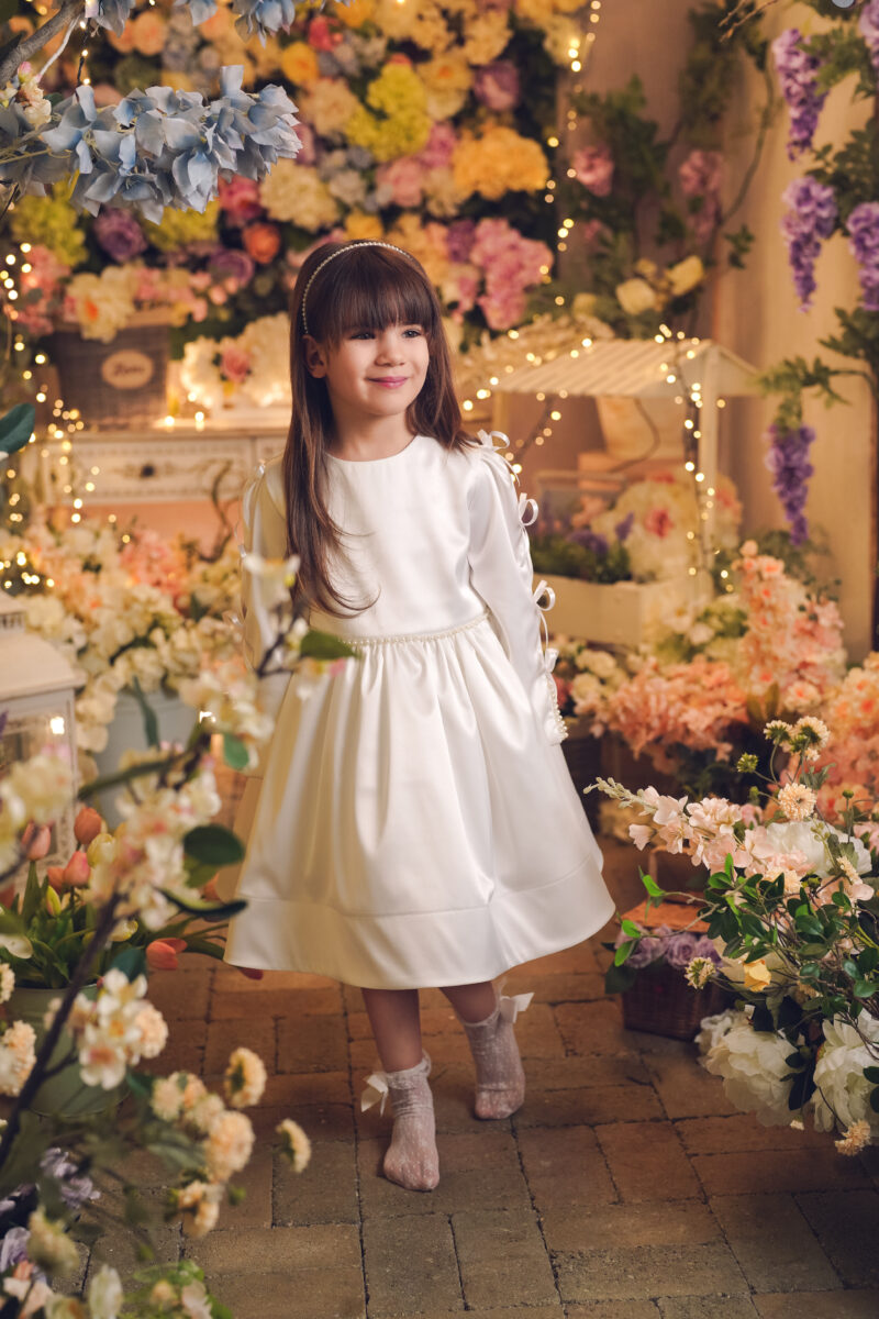 Rochie Ceremonie Marina White,Little Rose - imagine 4