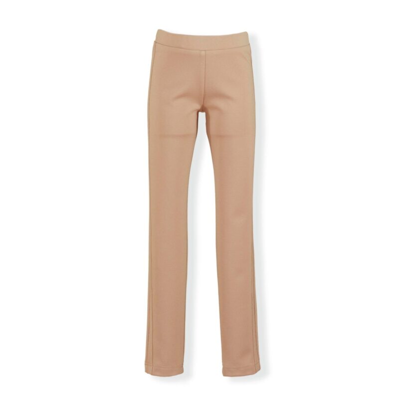 Colanti lungi pentru fetite de culoare crem