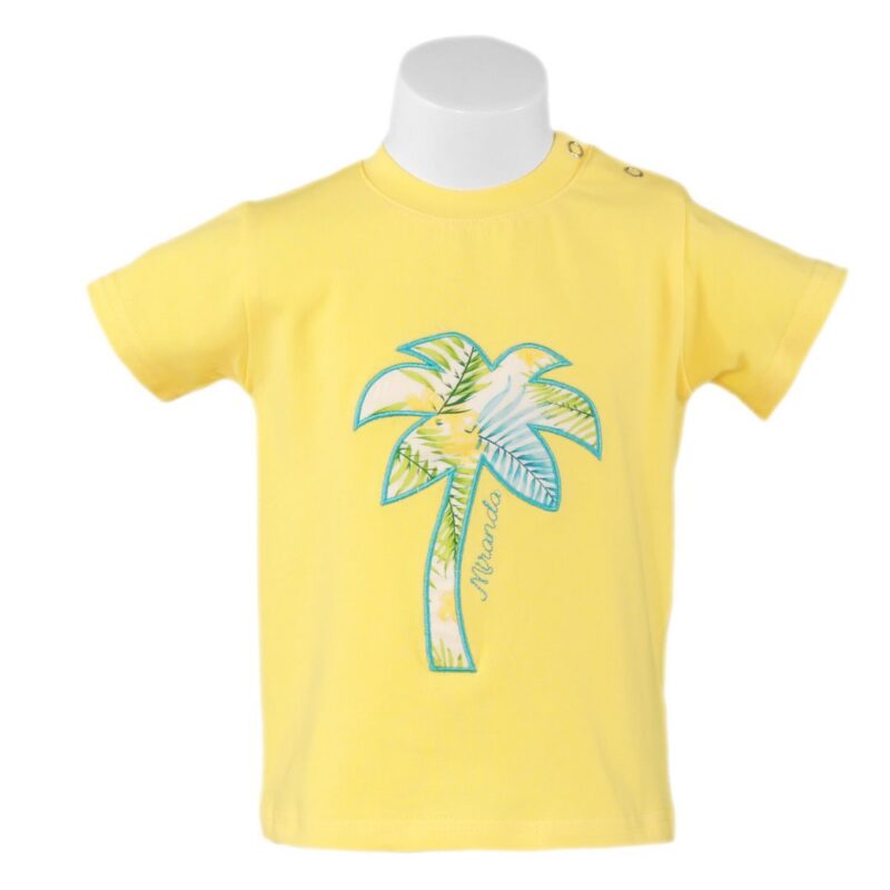Tricou galben pentru băieți